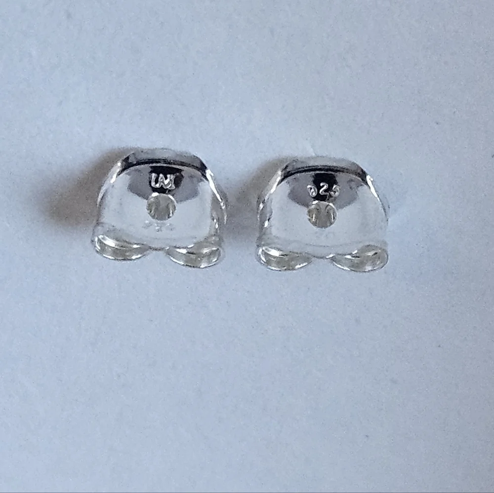 🔥4/$20 Sterling Silver Black Stud Earrings